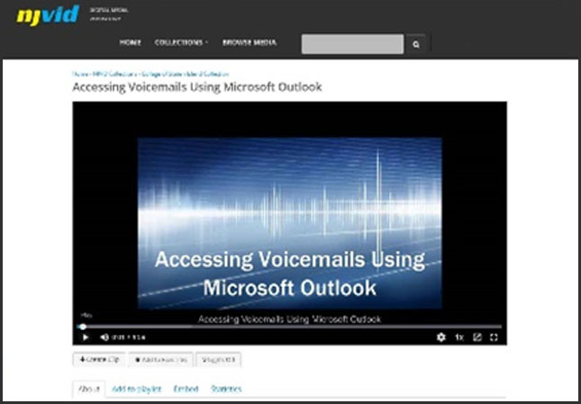 Access voicemals using Microsoft Outlook